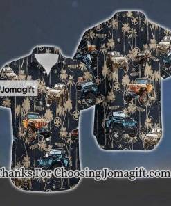 Hawaii Shirt Eat Sleep And Jeep Tropical Black Hawaiian Aloha Shirts 1 1