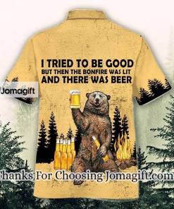 [Best-Selling] Hawaiian bear shirts, Bear drink beer hawaiian shirt Gift