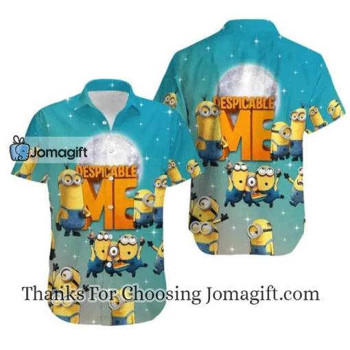 [High-quality] Minions Hawaiian Shirt Despicable Me Minions Moon