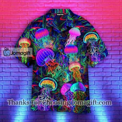 [High-quality] Neon Jellyfish Under The Sea Hawaiian Shirt