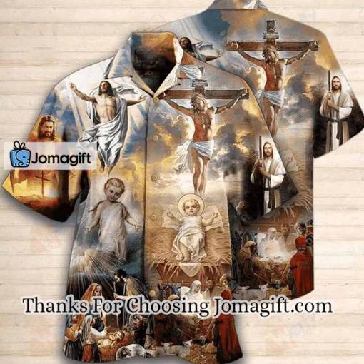 [Best-Selling] High quality The Life Of Jesus Hawaiian Shirt, Jesus Hawaii Shirt Men, Gift