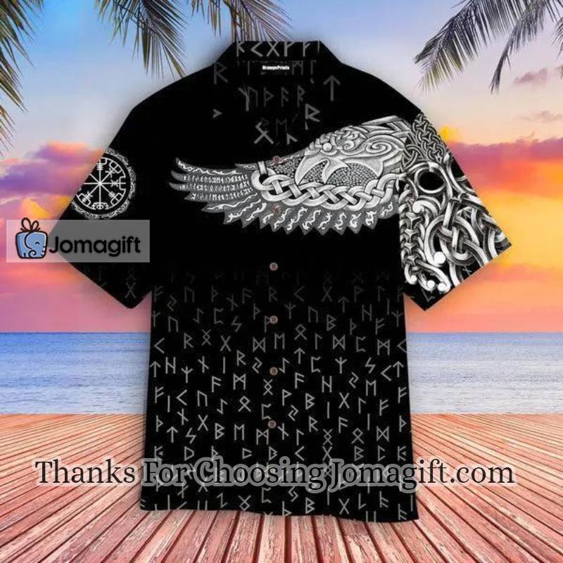 High quality The Raven Vikings Hawaiian Shirt 1