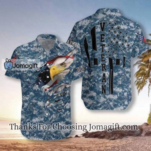 [High-quality] Veteran Proud Us Navy Camouflage Hawaiian Shirt