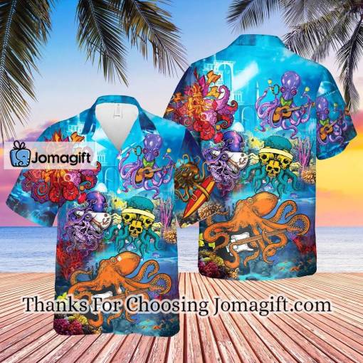 [Personalized] Hippie Octopus Love Music Hawaiian Shirt Gift