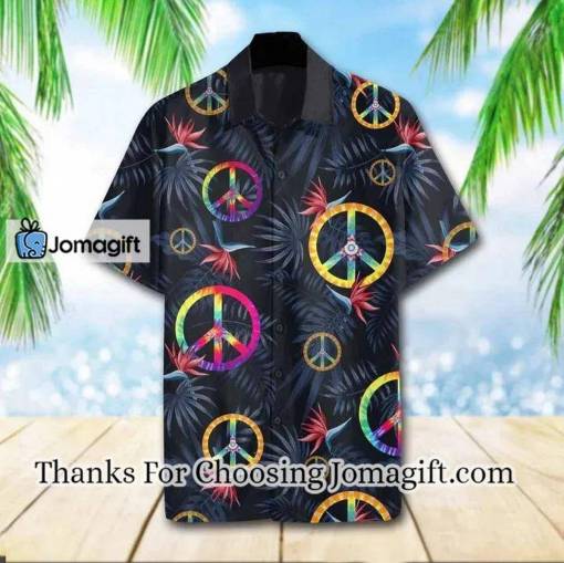 [Best-Selling] Hippie Tropical Sign Of Peace Hawaiian Shirt Gift