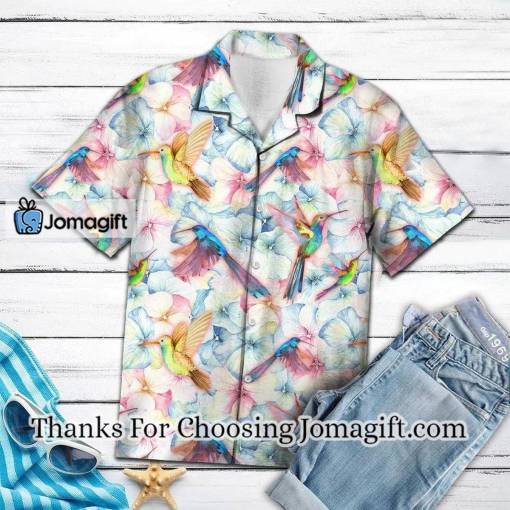 [Best-Selling] Hummingbird And Vintage Floral Hawaiian Shirt, Vintage Hawaiian Shirt Gift