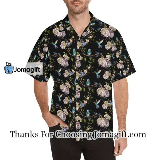 [Best-Selling] Hummingbird Flower Themed Print Hawaiian Shirt Gift
