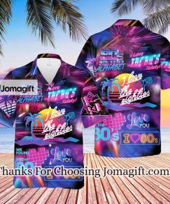 I Love The 80s Neon Music Party Hawaiian Shirt For AH2031