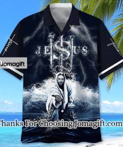 [Limited Edition] Jesus Beach Show Hand Short-Sleeve Hawaiian Shirt Full Size Gift