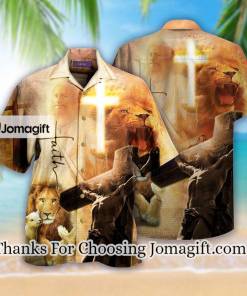 [Personalized] Jesus Faith Hope Love Hawaiian Shirt Gift