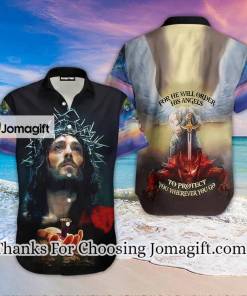 [Limited Edition] Jesus For He Will Order His Angle Aloha Hawaiian Shirts Gift