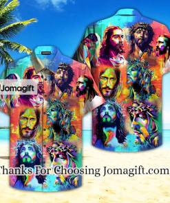 [Personalized] Jesus Peace Life Colorful Hawaiian Shirt Gift
