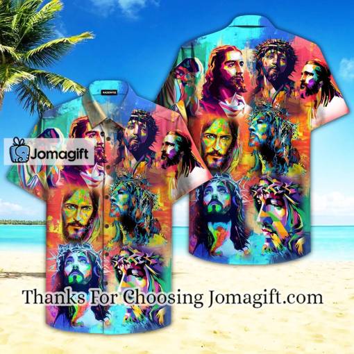 [Personalized] Jesus Peace Life Colorful Hawaiian Shirt Gift