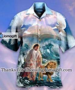 [Limited Edition] Jesus lion, Christian Jesus Lion Faith Over Fear Hawaiian Shirt All Over Print Gift