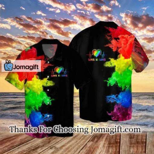[Personalized] LGBT Love Is Love Hawaiian Shirt Gift