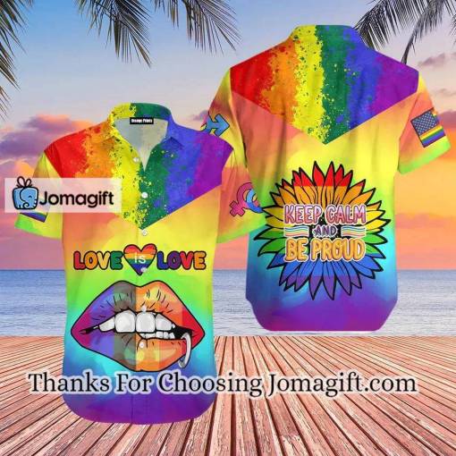 [Limited Edition] LGBT Love Is Love Hawaiian Shirt, LGBT shirt, Lesbian shirt, gay shirt Gift