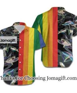 [Personalized] LGBT Rainbow Sharks Hawaiian Shirt Gift