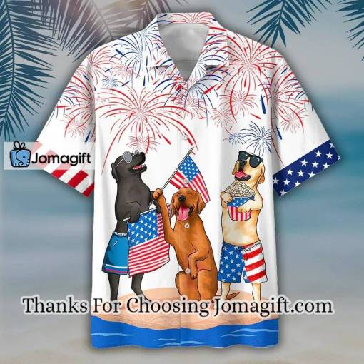 [Limited Edition] Labrador Hawaiian Shirt- Independence Day hawaiian shirt Gift
