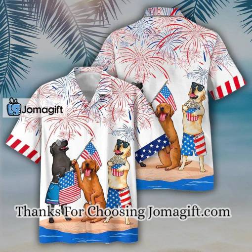 [Limited Edition] Labrador Hawaiian Shirt- Independence Day hawaiian shirt Gift