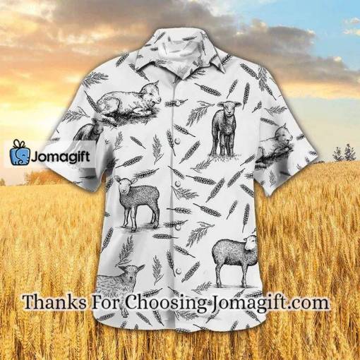 [Limited Edition] Lamb Pattern Hawaiian Shirt Gift