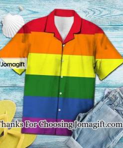 Lgbt Love Is Love Again Just Married Heart Shape Themed Hawaiian Shirt 2