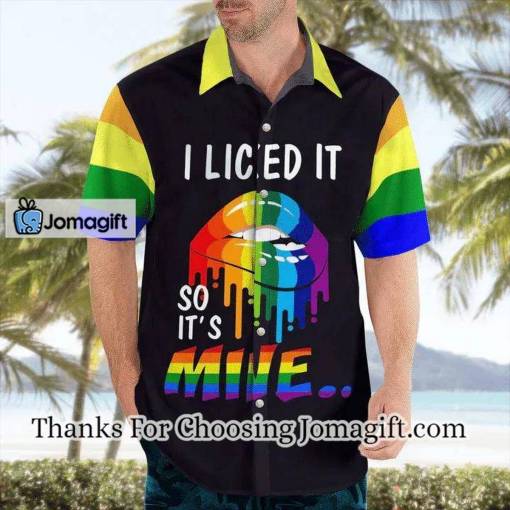 [Limited Edition] Lgbt Pride I Licked It Hawaiian Shirt, Gift foe couple LGBT Gift