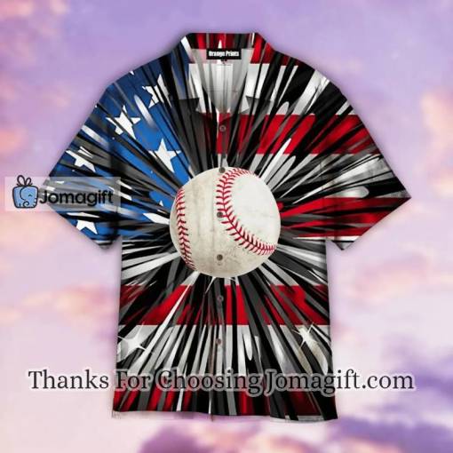 [Limited Edition]Baseball American Flag Hawaiian Shirt