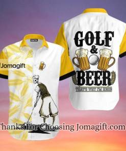 Limited EditionGolf And Beer ThatS Why IM Here Hawaiian Shirt 1