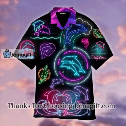 [Limited Edition]Neon Dolphin Hawaiian Shirt