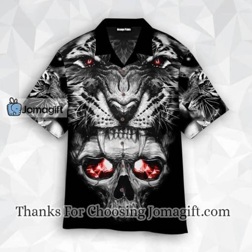 [Limited Edition]Tattoo Skull Tiger Hawaiian Shirt