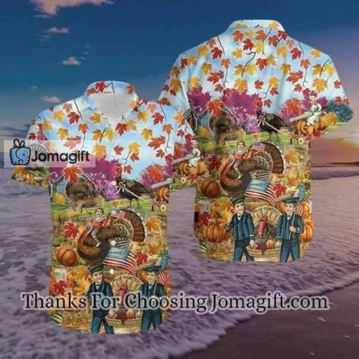 [Limited Edition]Turkey Give Thanks Thanksgiving Hawaiian Shirt
