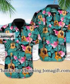 [Special Edition] Love Music Guitar Tropical Design Hawaiian Shirt Gift
