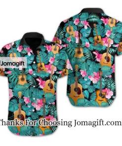 [Special Edition] Love Music Guitar Tropical Design Hawaiian Shirt Gift