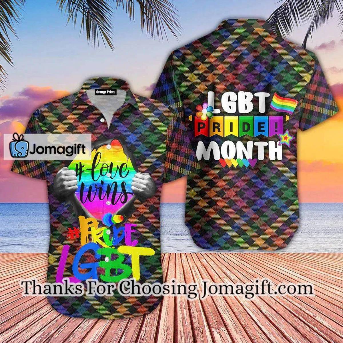 Love Wins LGBT Pride Month Aloha Hawaiian Shirts For Men For Women 1