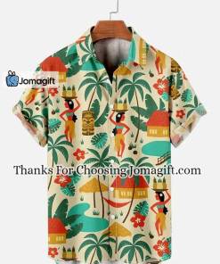 [Special Edition] Mens Hawaiian Shirt Aloha Beach Retro Hippie Girl Hawaiian Short Sleeve Shirt Gift