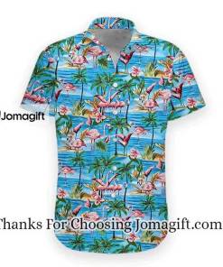 [Special Edition] Mens Hawaiian Shirt Flamingos Casual Short Sleeve Button Down Shirts Gift