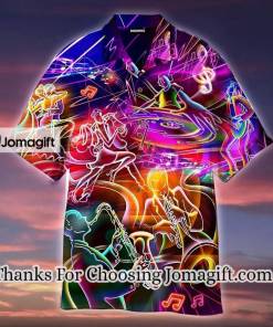 [Personalized] Music Neon Funny Hawaiian Shirt Gift