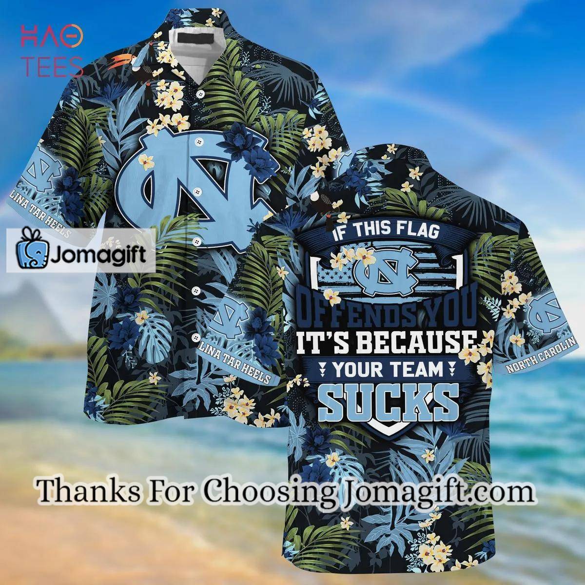 NCAA North Carolina Tar Heels Special Design Hawaiian Shirt Aloha Shirt
