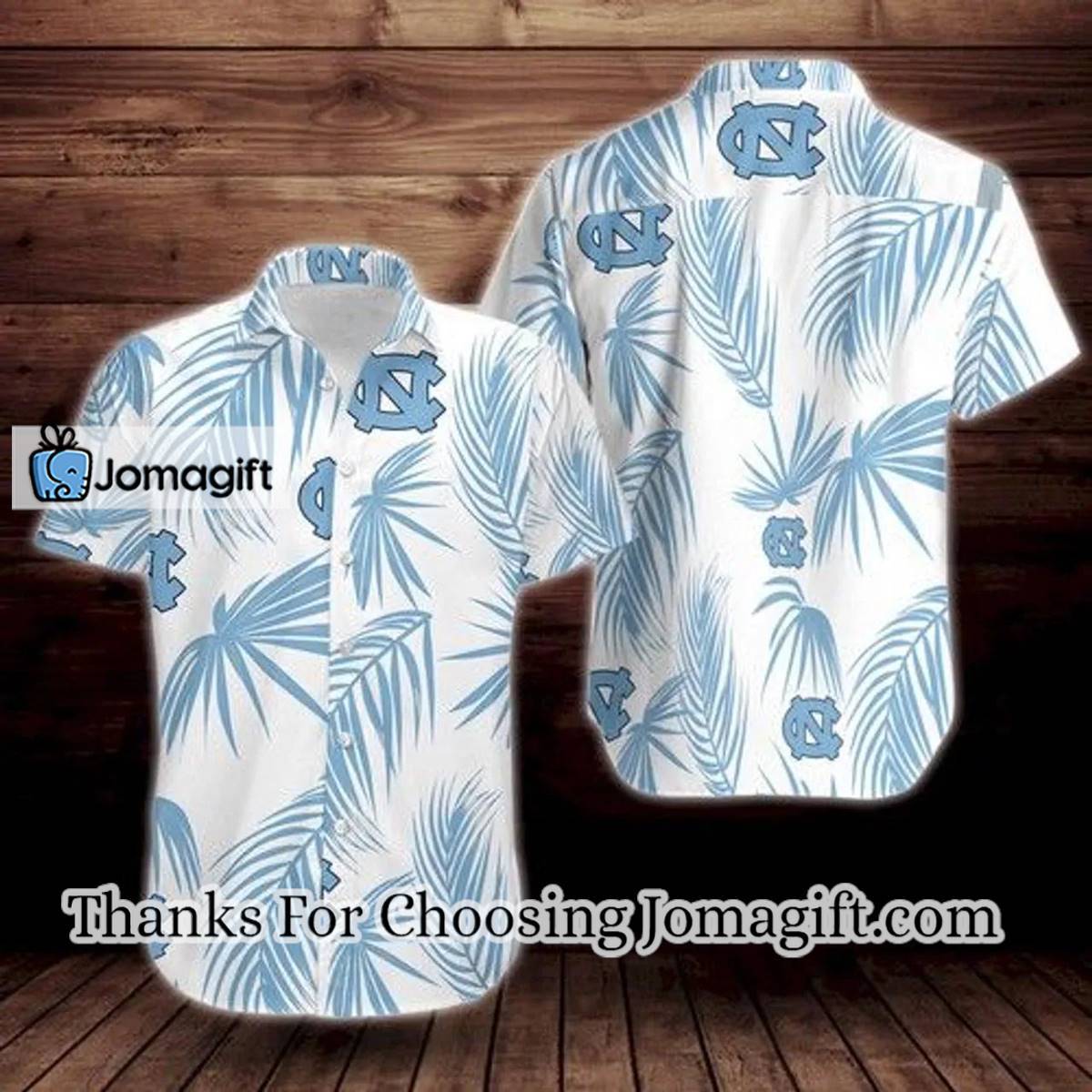 NCAA North Carolina Tar Heels White Hawaiian Shirt Aloha Shirt