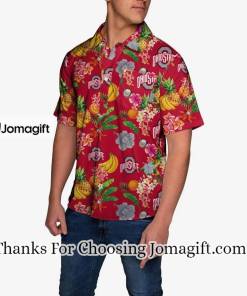 [Personalized] NCAA Ohio State Buckeyes Fruit Flair Hawaiian Shirt Gift