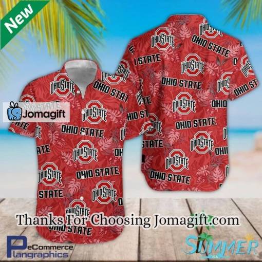 [Personalized] NCAA Ohio State Buckeyes Red Hawaiian Shirt V1 Gift