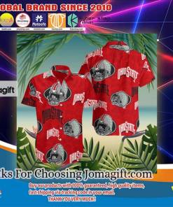 [Personalized] NCAA Ohio State Buckeyes Red Hawaiian Shirt V2 Gift
