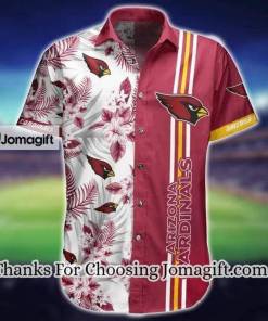 [Amazing] NFL Arizona Cardinals Red White Flower Hawaiian Shirt Gift