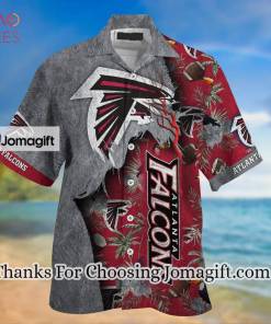 NFL Atlanta Falcons Silver Red Hawaiian Shirt Aloha Shirt 2