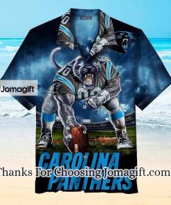 NFL Carolina Panthers Mascot Blue Hawaiian Shirt Aloha Shirt