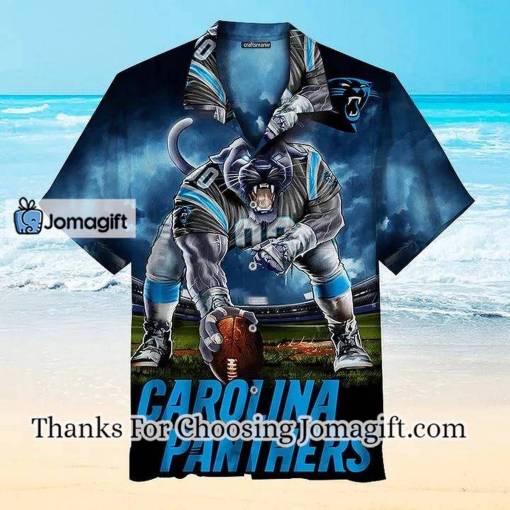 [Personalized] NFL Carolina Panthers Mascot Blue Hawaiian Shirt Gift