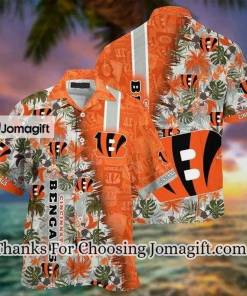 [Amazing] NFL Cincinnati Bengals Orange Green Hawaiian Shirt Gift