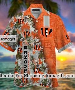 [Amazing] NFL Cincinnati Bengals Orange Green Hawaiian Shirt Gift
