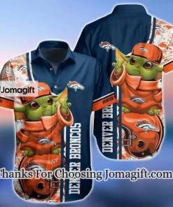 NFL Denver Broncos Baby Yoda Hawaiian Shirt Aloha Shirt 1