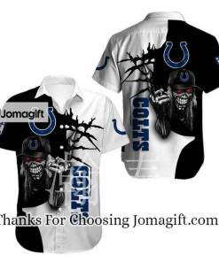 [Personalized] NFL Indianapolis Colts Halloween Iron Maiden Hawaiian Shirt Gift